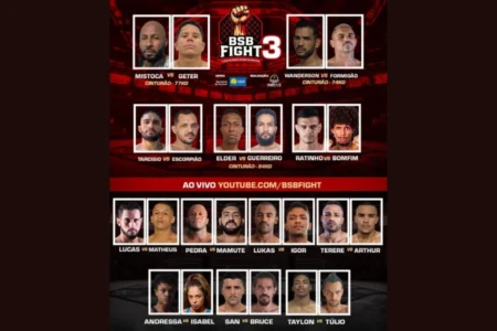 BSB Fight 3: pesagem e encaradas acontecem nesta sexta; veja detalhes