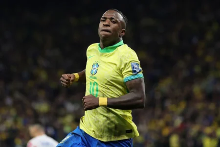 Vini Jr. aparece entre os 10 melhores atletas esperados na Copa; veja Vini Jr. aparece entre os 10 melhores atletas esperados na Copa; veja