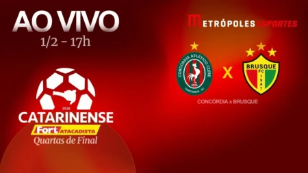 Assista agora Concórdia x Brusque ao vivo no YouTube pelo Catarinense 2026 Assista agora Concórdia x Brusque ao vivo no YouTube pelo Catarinense 2026