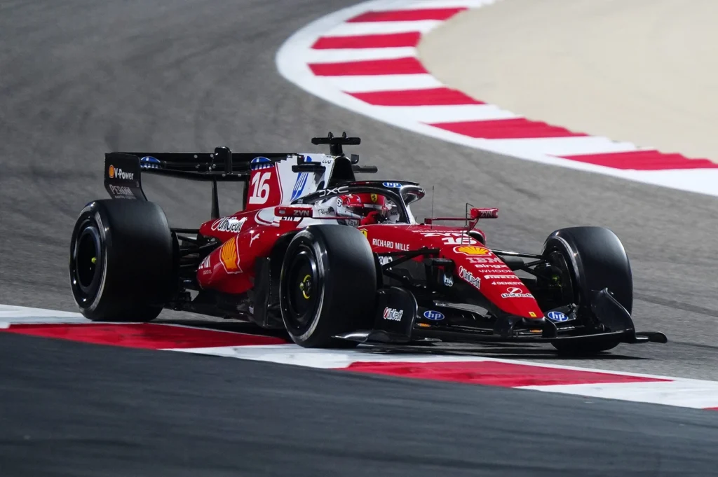 Leclerc lidera testes da F1 no Bahrein com 1m34s273 Leclerc lidera testes da F1 no Bahrein com 1m34s273