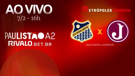 Assista agora Água Santa x Juventus ao vivo no Paulistão A2 2026 hoje sábado Assista agora Água Santa x Juventus ao vivo no Paulistão A2 2026 hoje sábado
