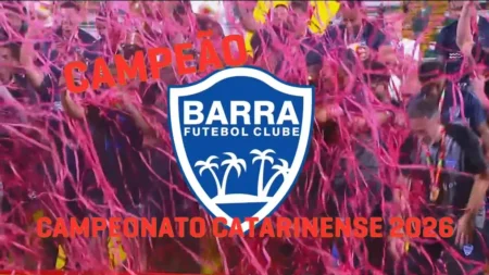 Barra conquista ineditismo Catarinense após vencer a Chapecoense