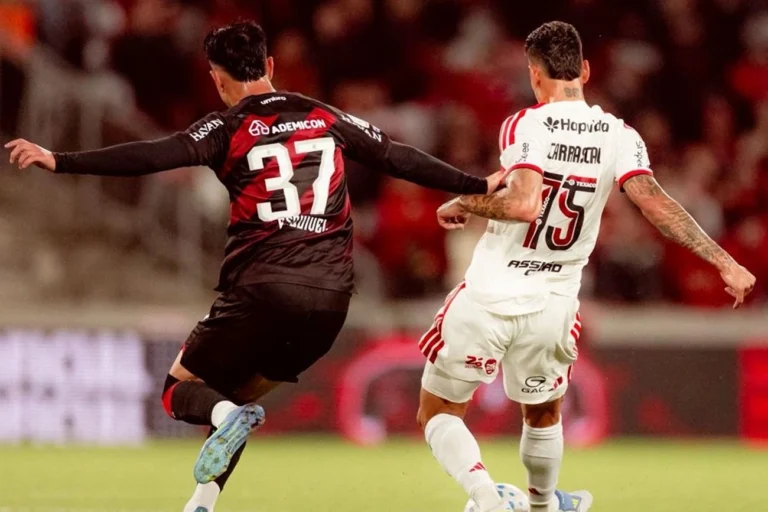 Athletico-PR e Flamengo empatam 1 x 1 no Brasileirão hoje