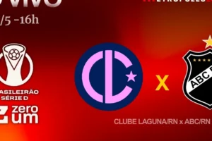 Assista agora Clube Laguna-RN x ABC-RN ao vivo no YouTube Metrópoles Esportes Brasileirão Série D ZeroUm hoje
