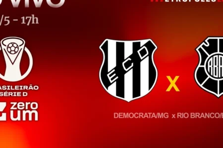 Assista agora Democrata-MG x Rio Branco-ES ao vivo na Série D ZeroUm