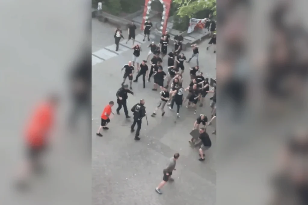 Torcedores do Crystal Palace e Rayo Vallecano entram em confronto hoje em Leipzig Torcedores do Crystal Palace e Rayo Vallecano entram em confronto hoje em Leipzig